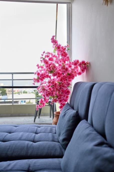 Panoramic White Blue Apartman Híosz Kültér fotó