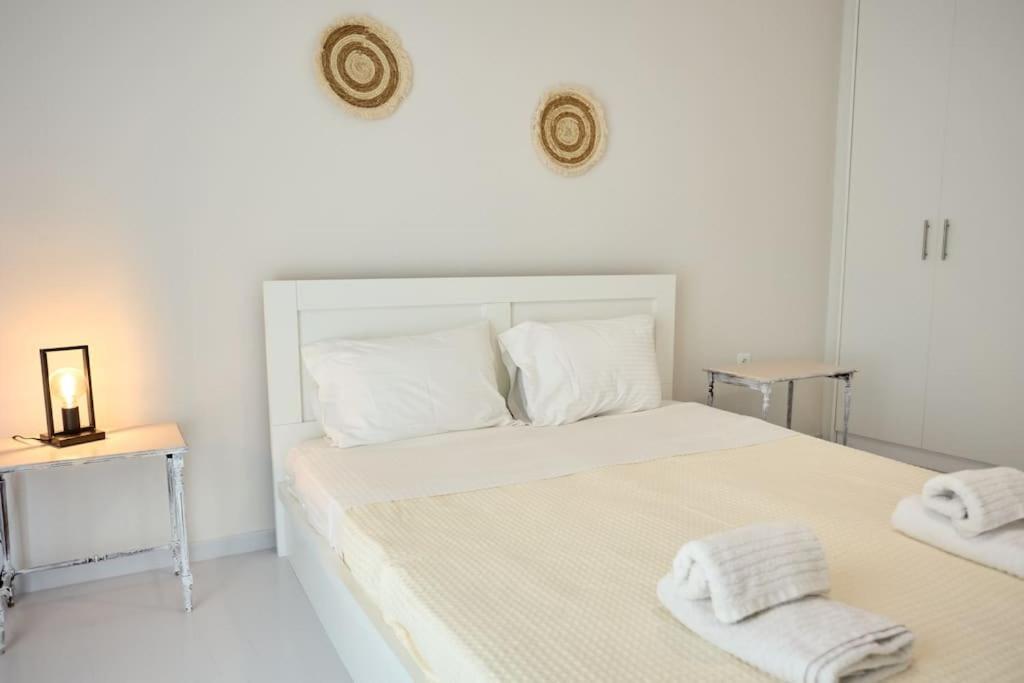 Panoramic White Blue Apartman Híosz Kültér fotó