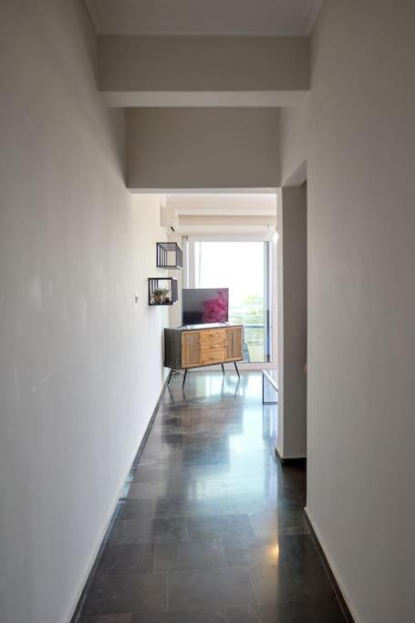 Panoramic White Blue Apartman Híosz Kültér fotó